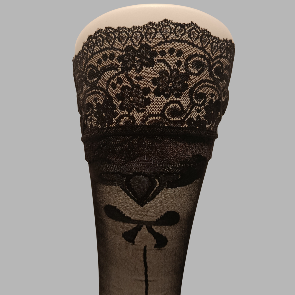 Bas fantaisie élégance auto fixant