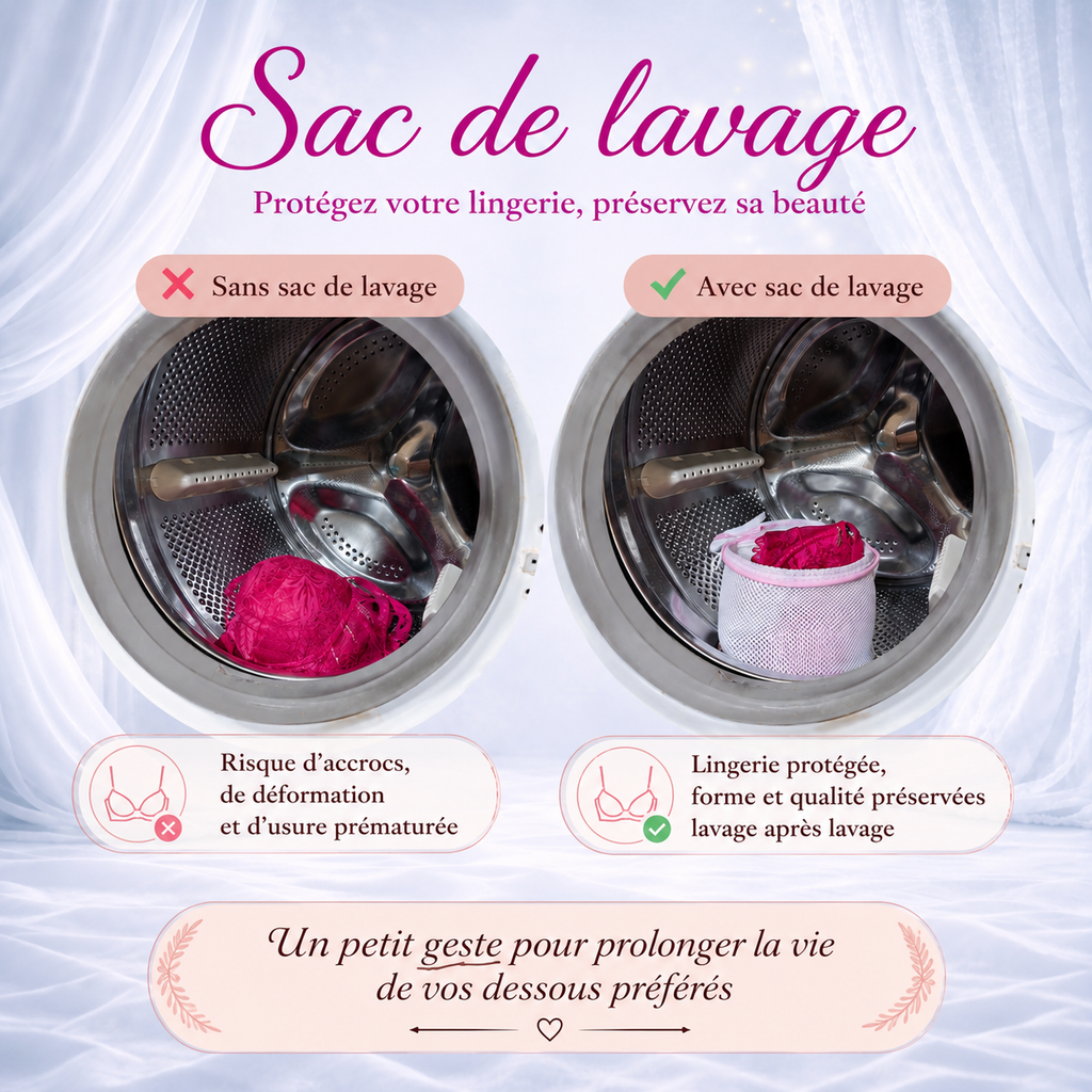 Sac de lavage pour lingerie