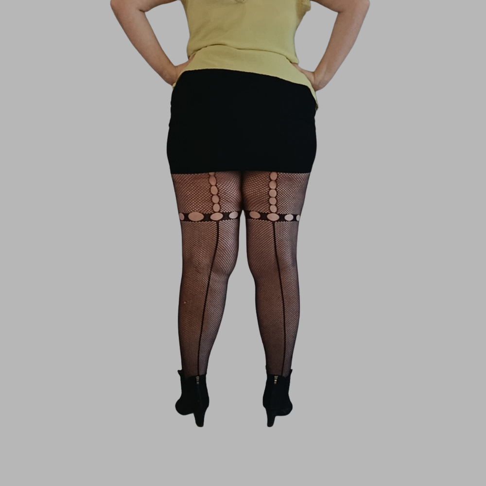 Collant résille à motif orientaux