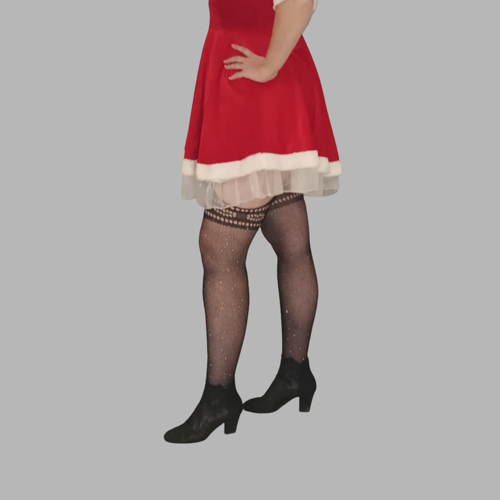 Collant porte jerretelle résille effet bas à strass