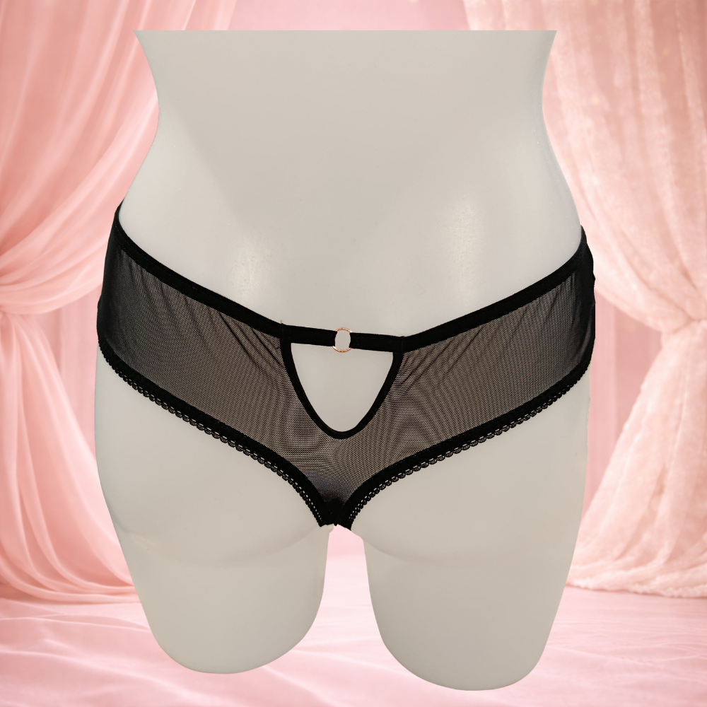String Sawren – modèle Paradox effet satiné & nœud noir