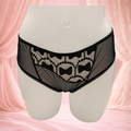 Culotte Sawren – modèle Paradox effet satiné & nœud noir