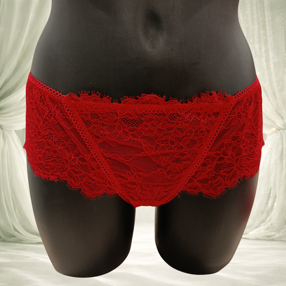 Culotte Sawren – modèle Scandal en dentelle rouge