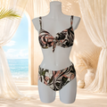Bikini imprimé tropical vert