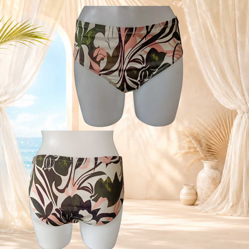 Bikini imprimé tropical vert