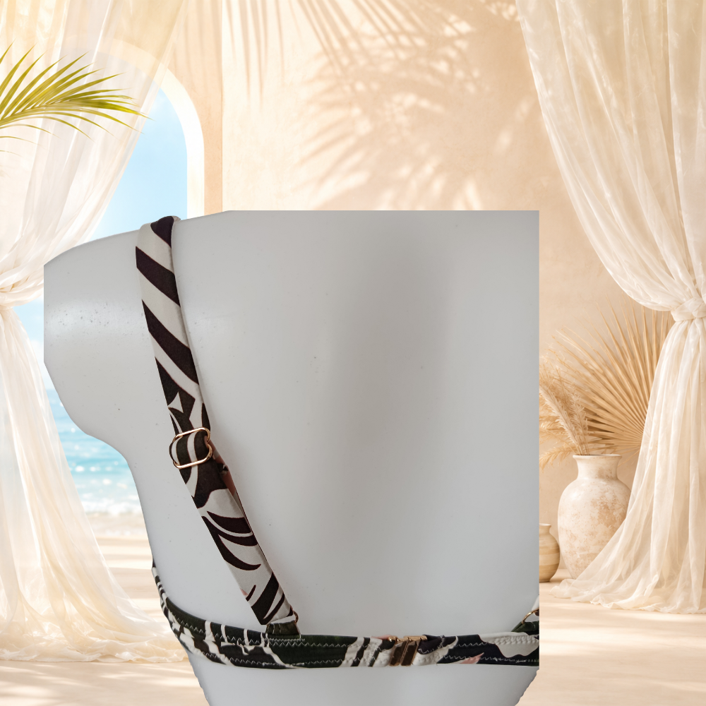 Bikini imprimé tropical vert