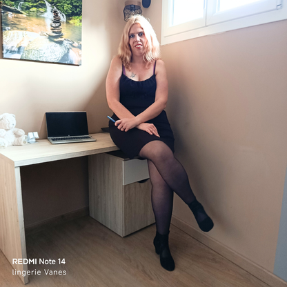 Collant Fantasie motif neaud et cœur