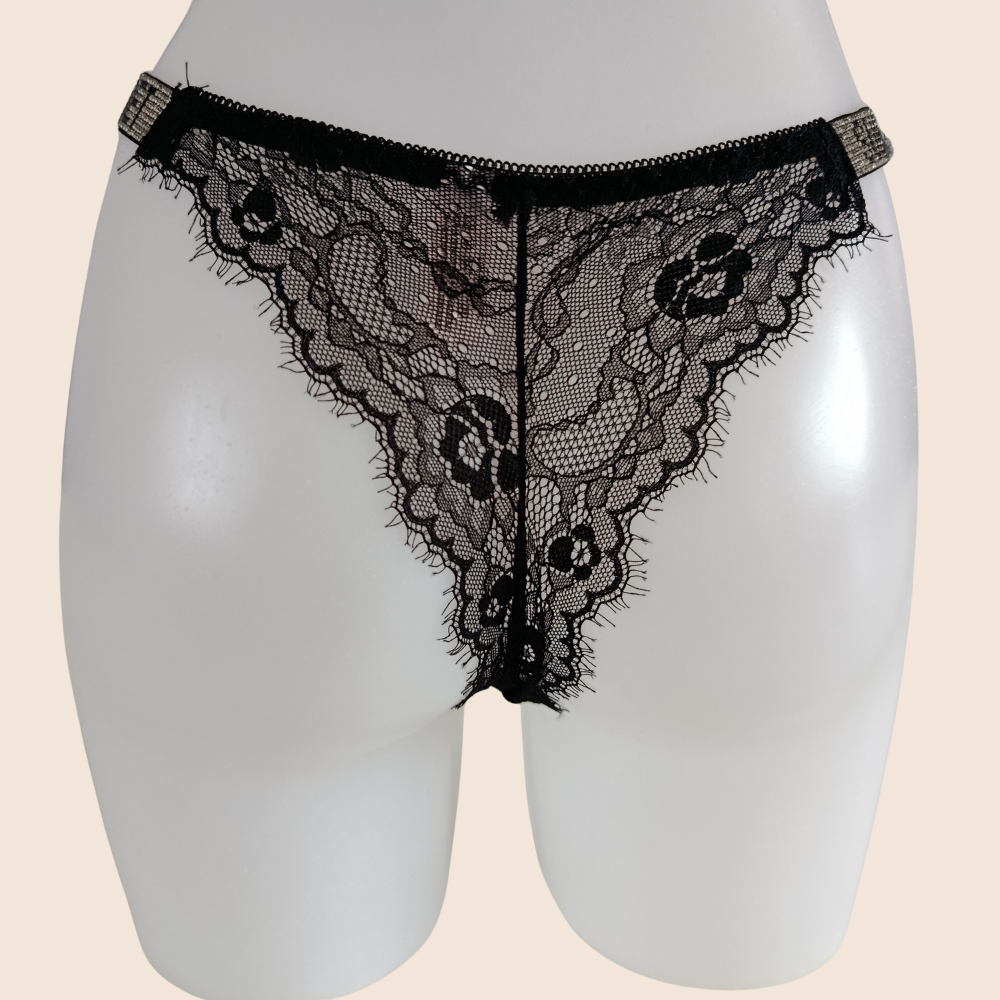 Ensemble fuchsia push up avec strass