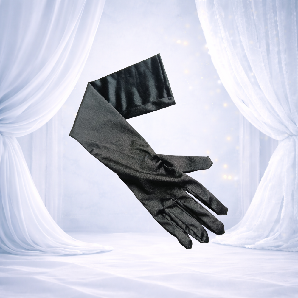 Gants longs en satin