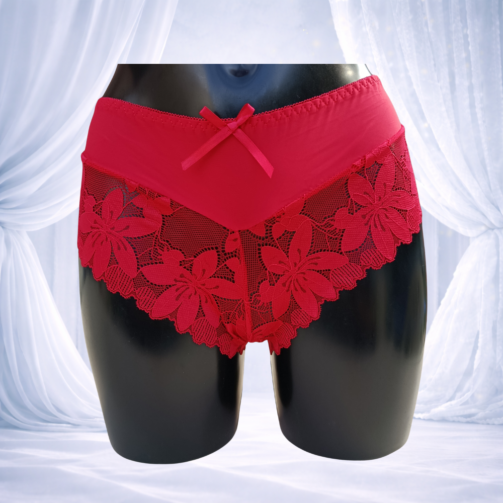 Ensemble lingerie rouge bonnet E