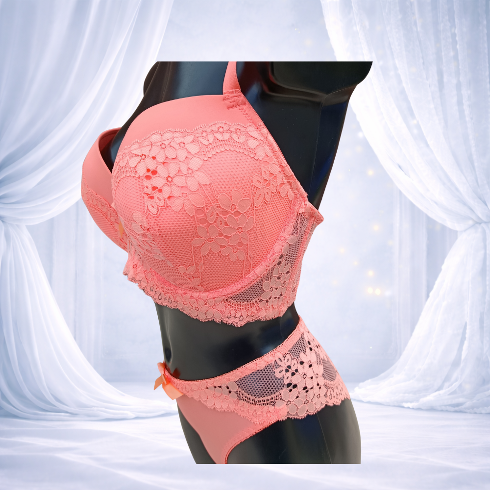 Ensemble lingerie corail bonnet F