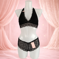 Ensemble dentelle noir sans armatures