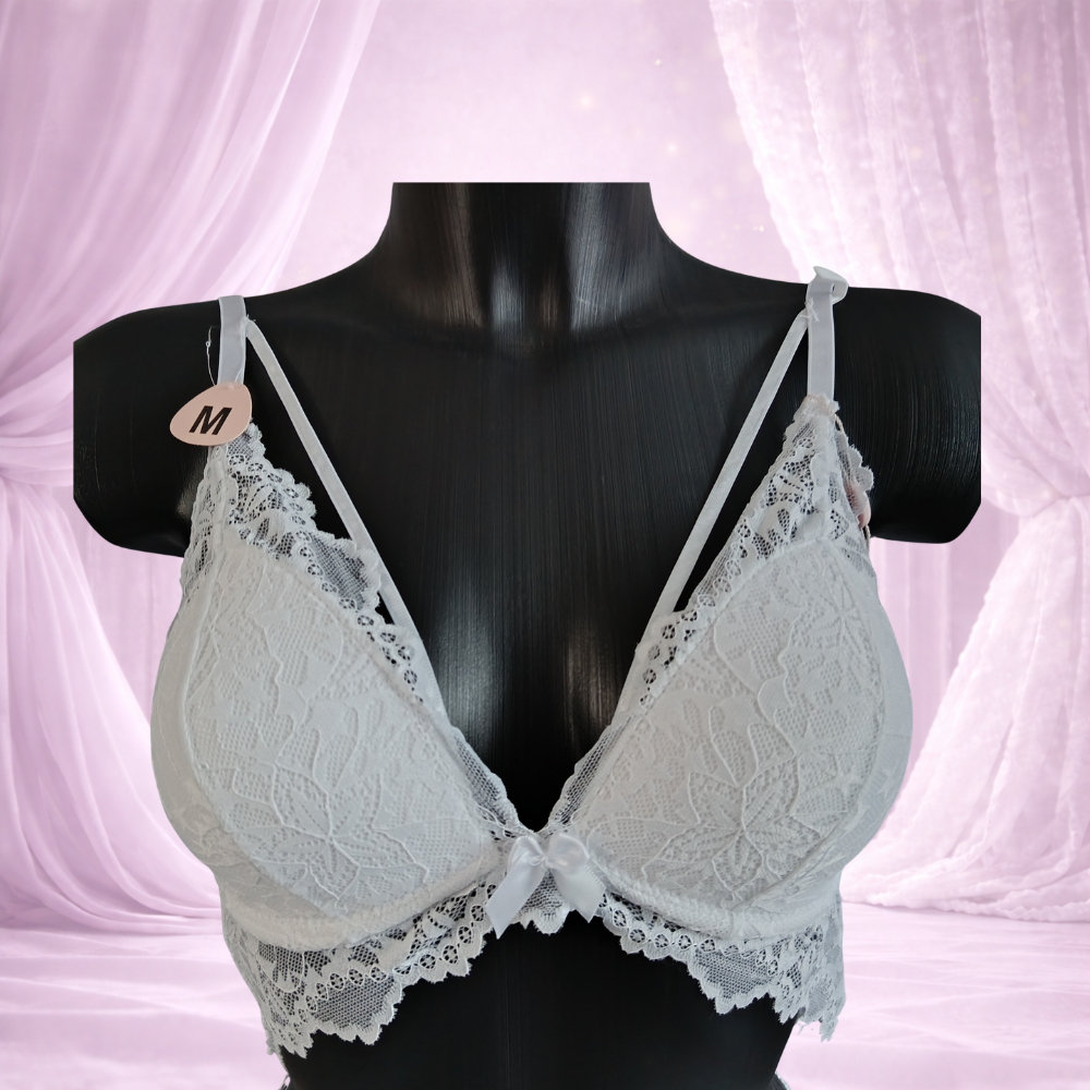 Ensemble Blanc dentelle sans armatures