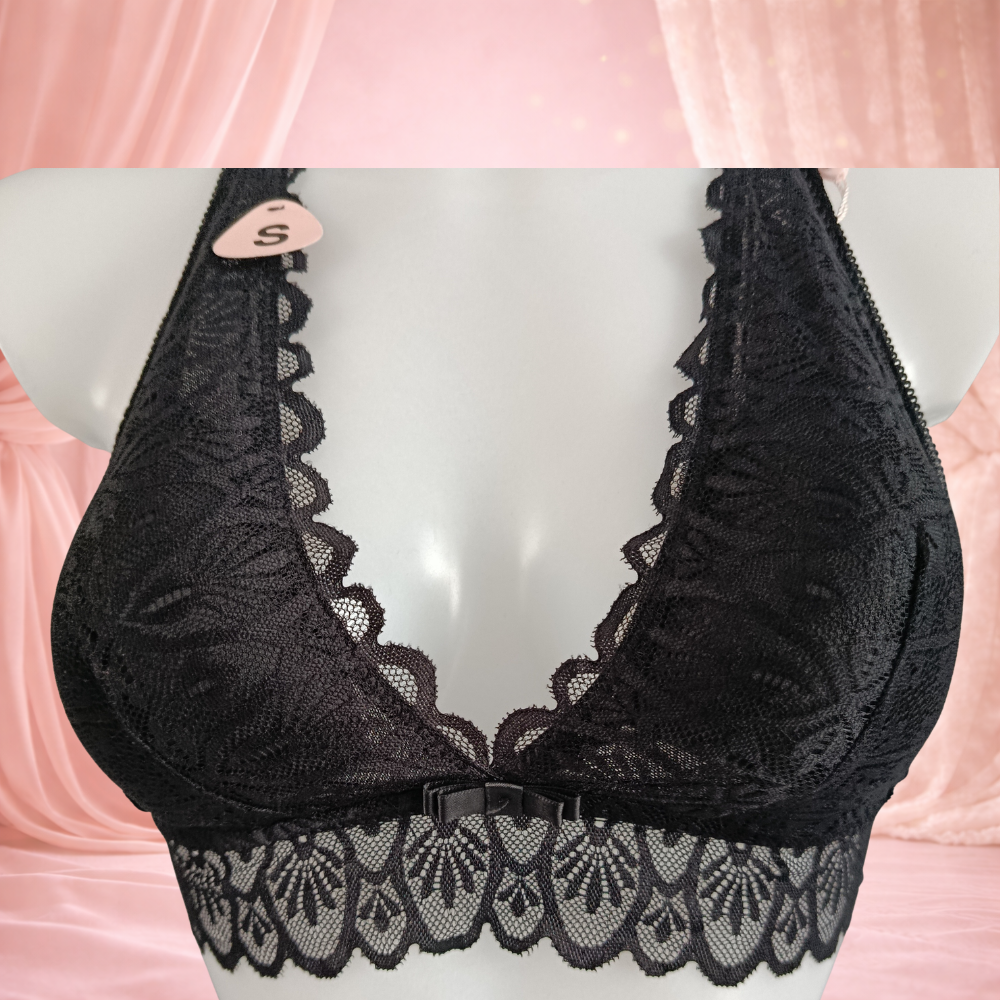 Ensemble dentelle noir sans armatures