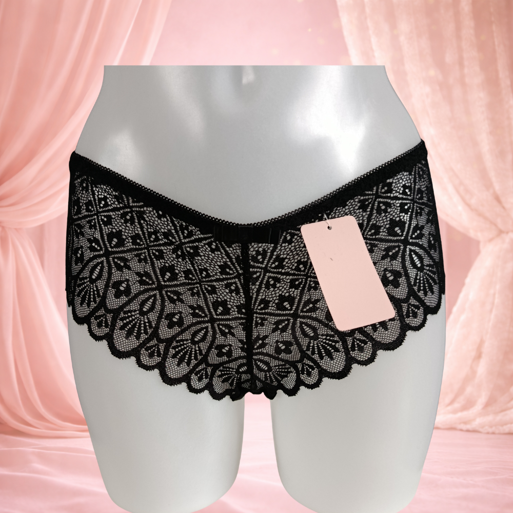 Ensemble dentelle noir sans armatures