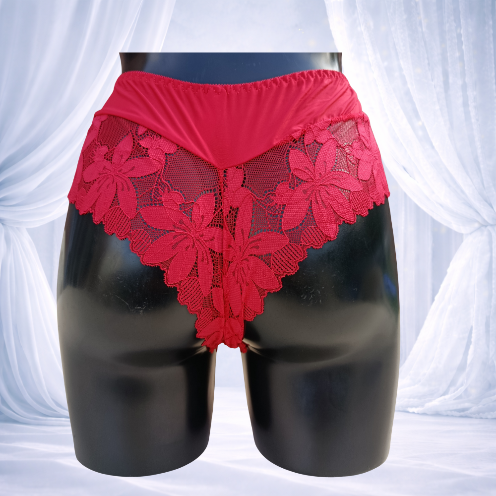 Ensemble lingerie rouge bonnet E