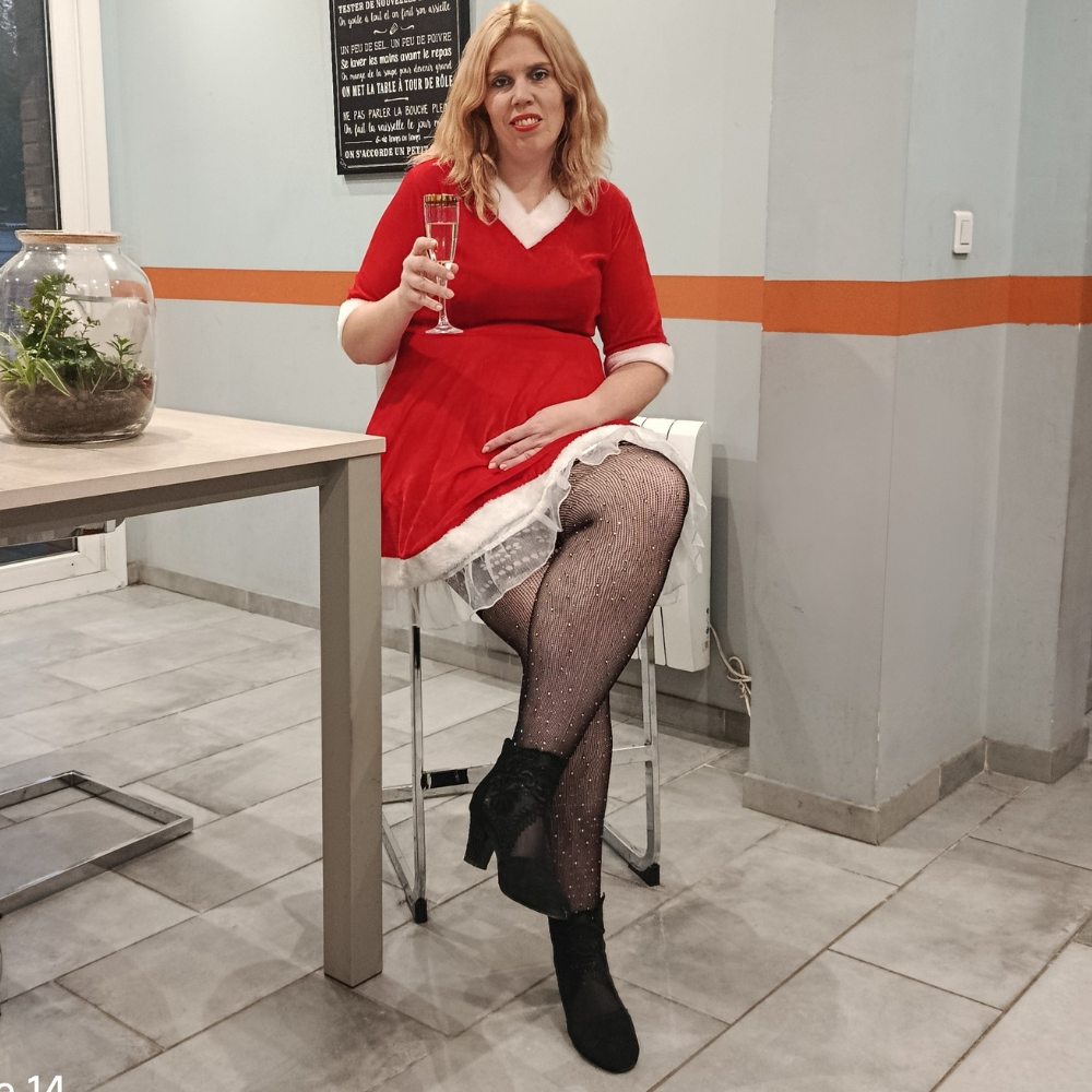 Collant porte jerretelle résille effet bas à strass