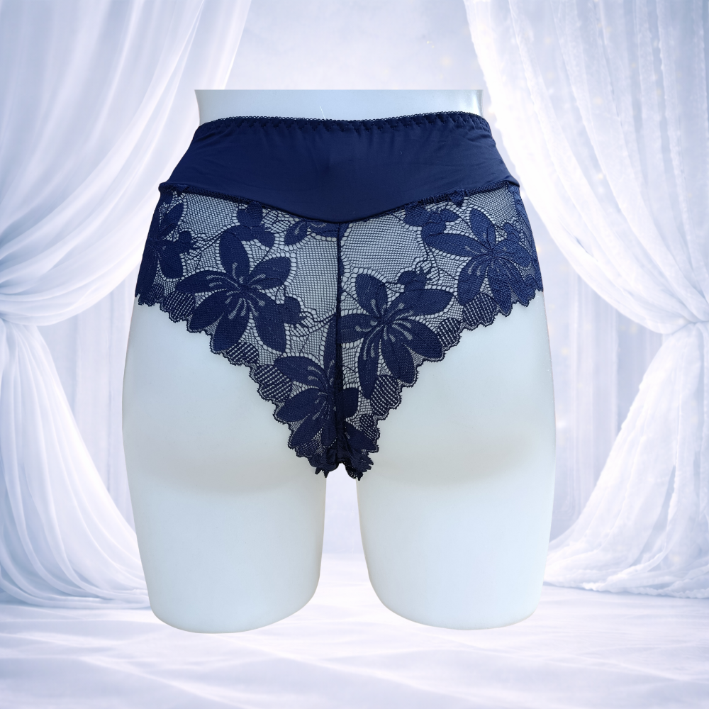 Ensemble lingerie bleu marine bonnet E