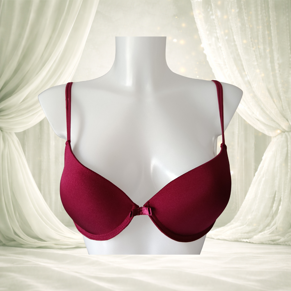 Ensemble satin bordeaux