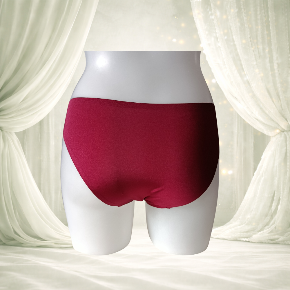 Ensemble satin bordeaux