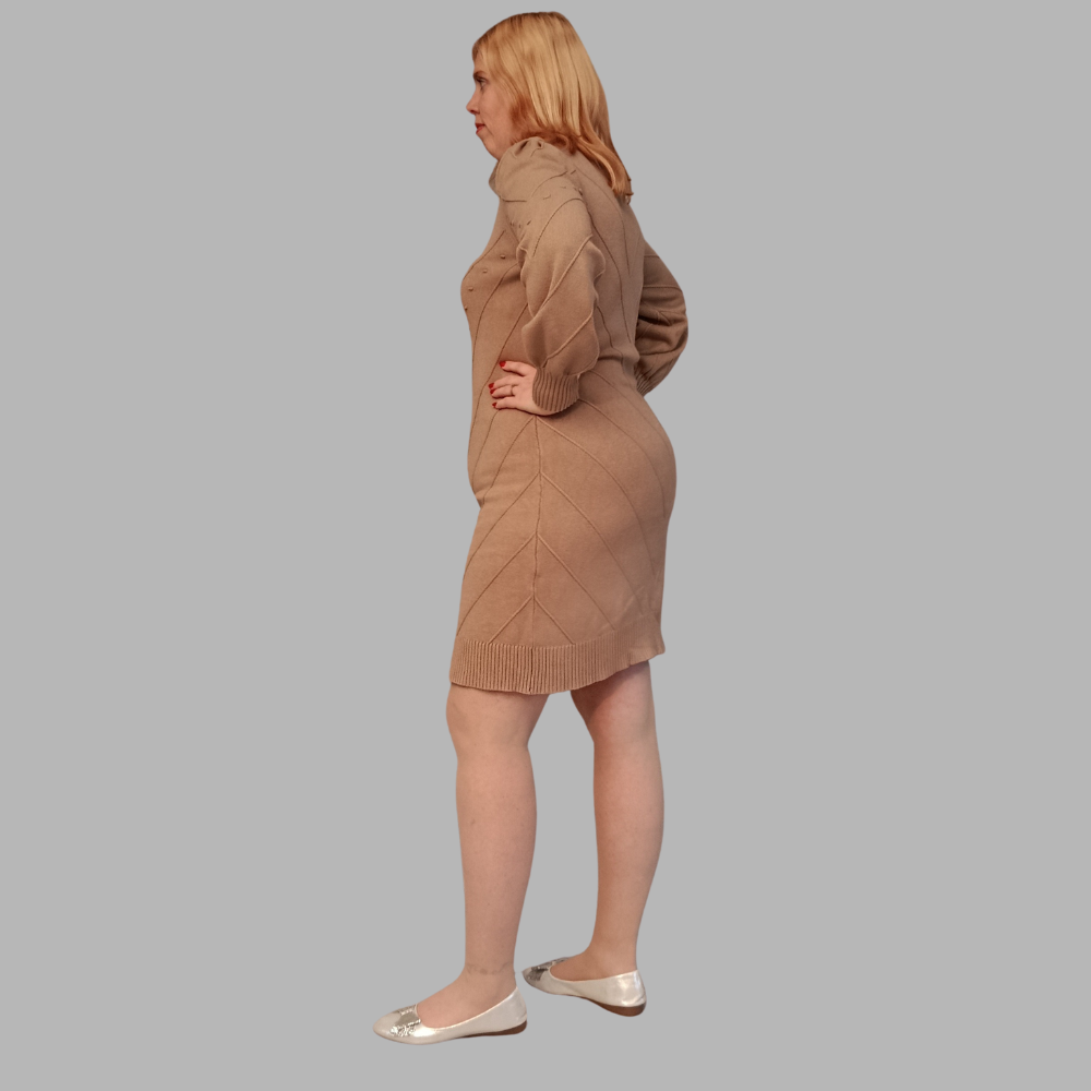 Collant voile Beige classique grande taille