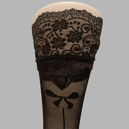 Bas fantaisie élégance auto fixant