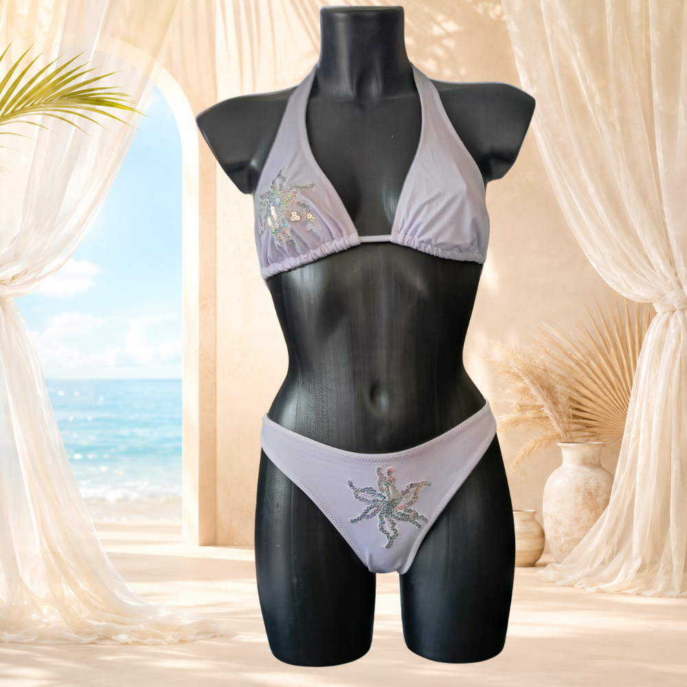 Bikini lilas étoile de mer