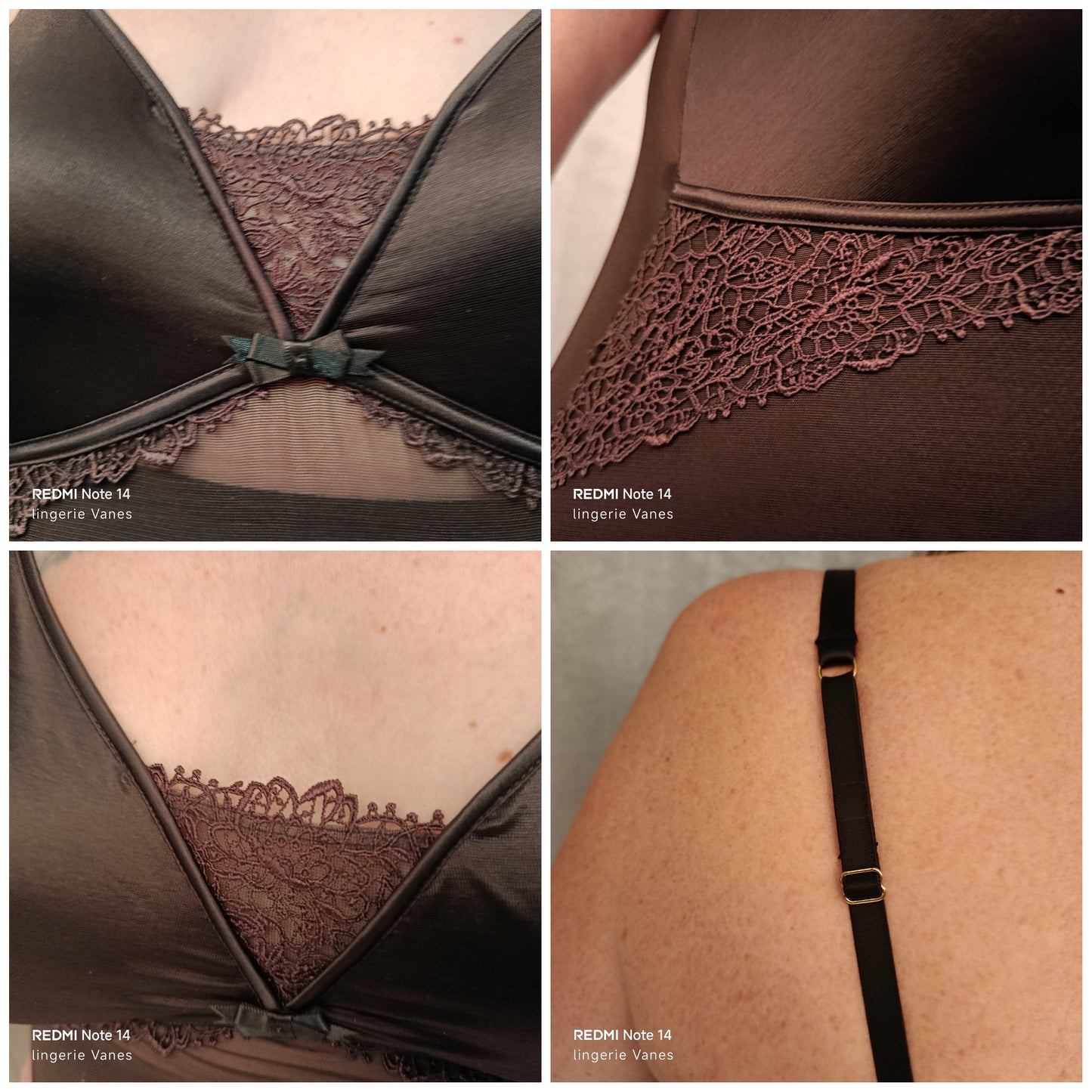 Nuisette satin et transparente