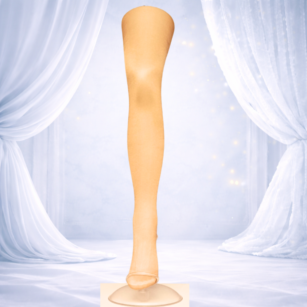 Collant voile beige classique