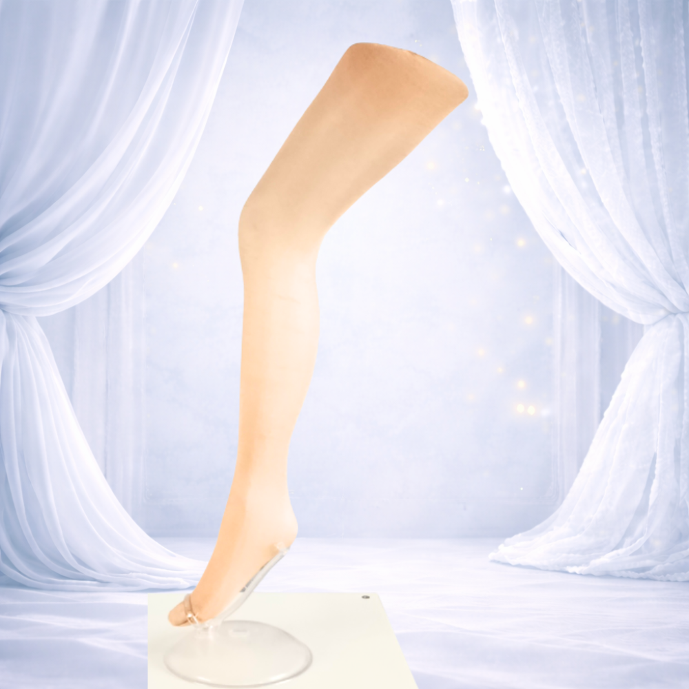 Collant voile beige classique