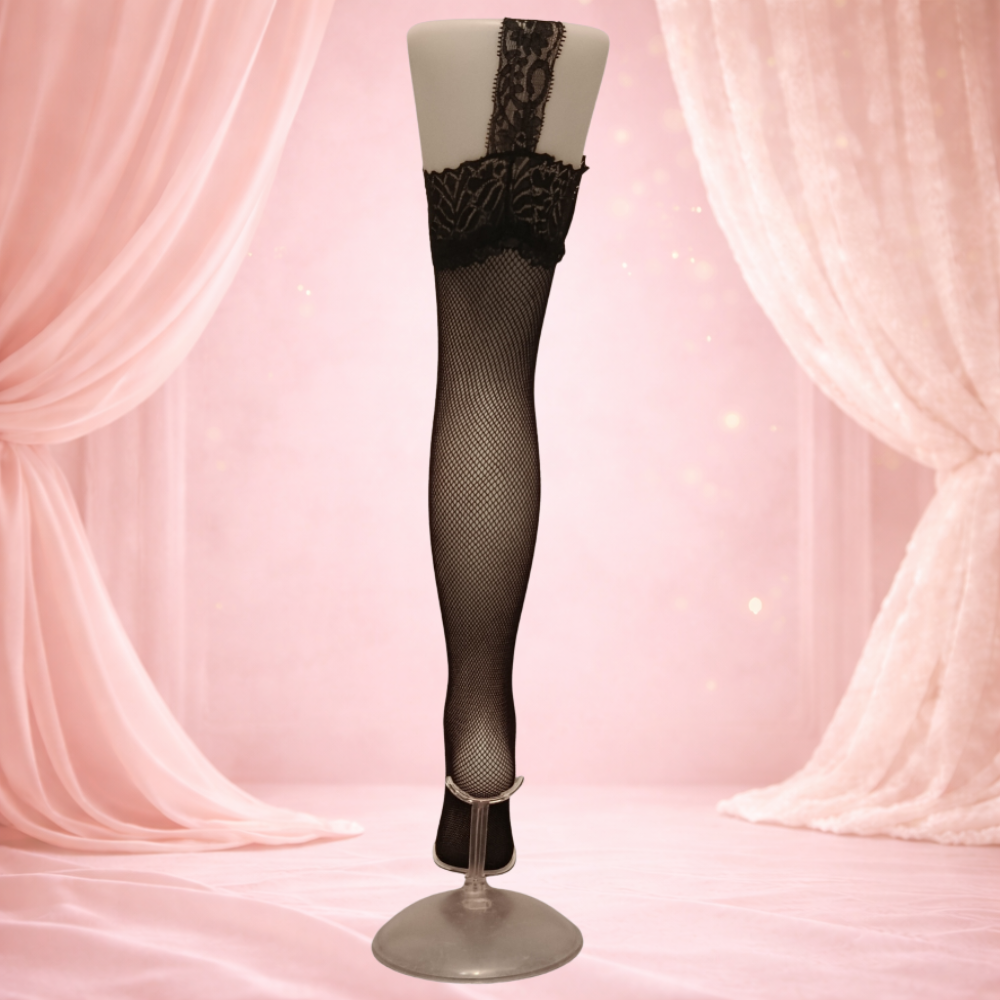 Collant Porte jarretelle résille avec dentelle