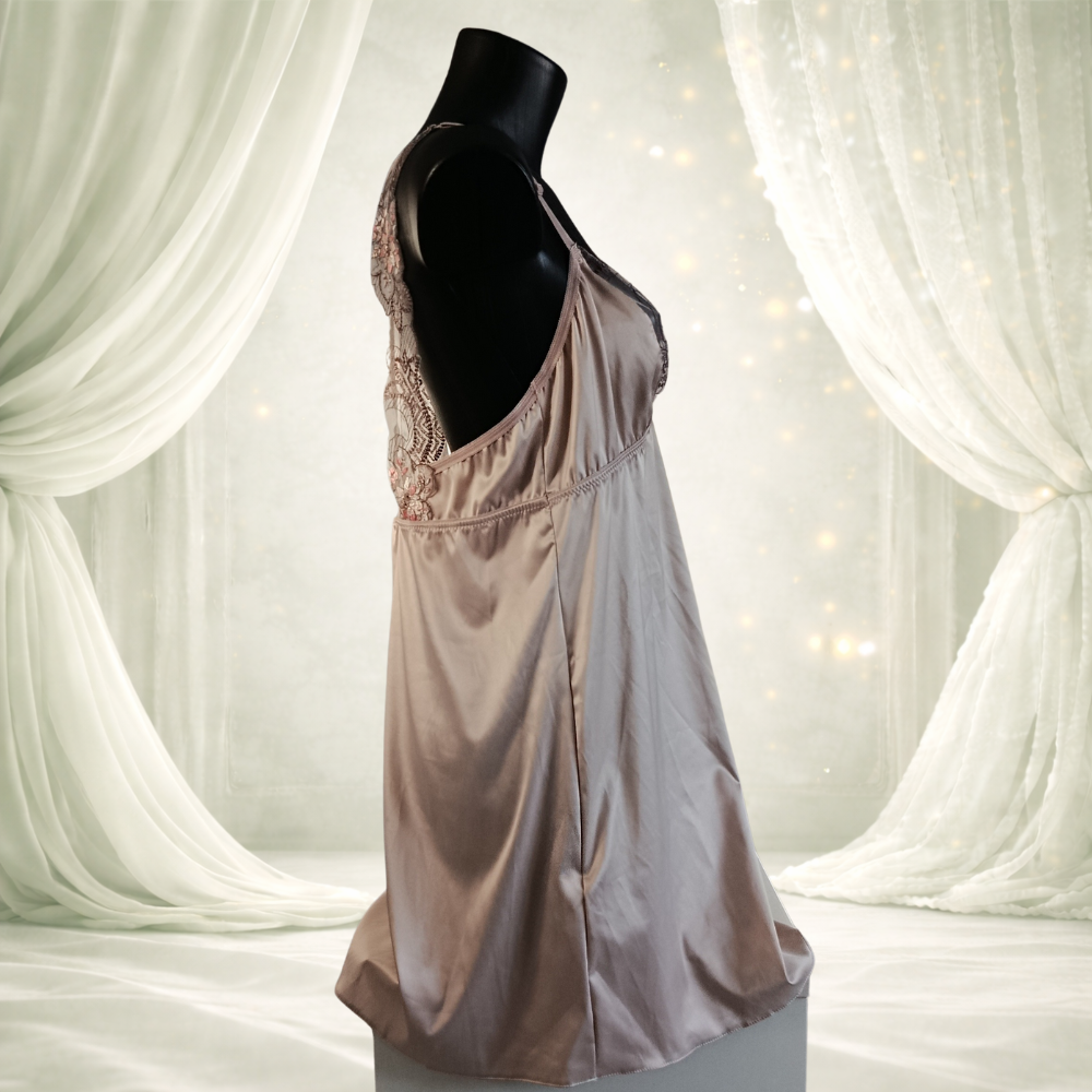 Nuisette Dentelle et voile brodé modèle cashmirella