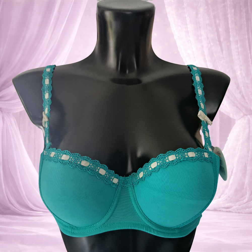 Ensemble 2 pièces – nœuds délicats & string assorti Vert